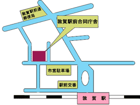 ハローワーク敦賀の地図