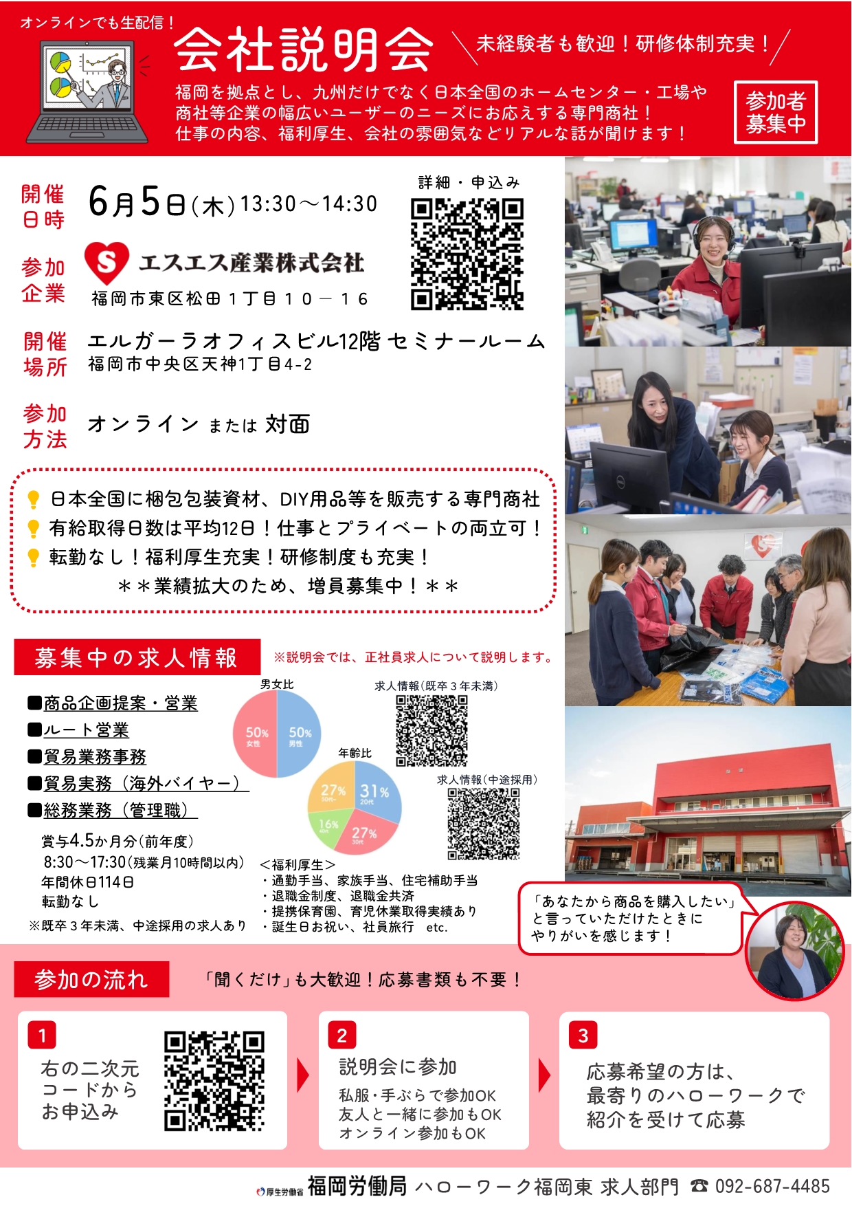 6/5 会社説明会　エスエス産業　オンライン同時配信