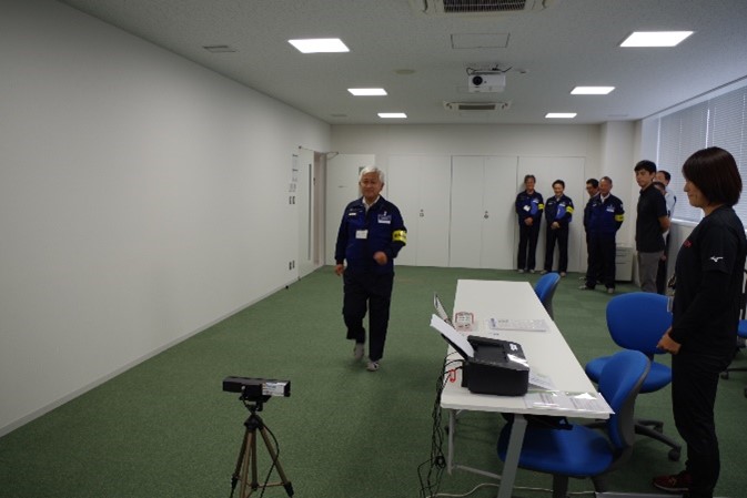 「歩行姿勢測定」の体験
