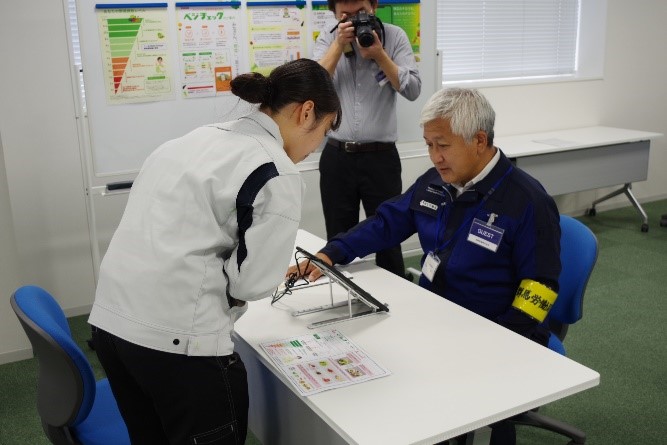 「野菜摂取量の見える化」体験