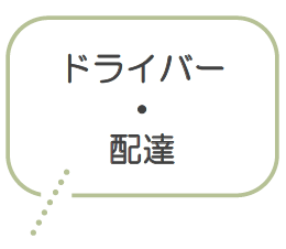 ドライバー ・ 配達