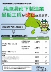 兵庫県靴下製造業最低工賃　リーフレット