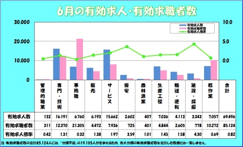 6月求人状況グラフ