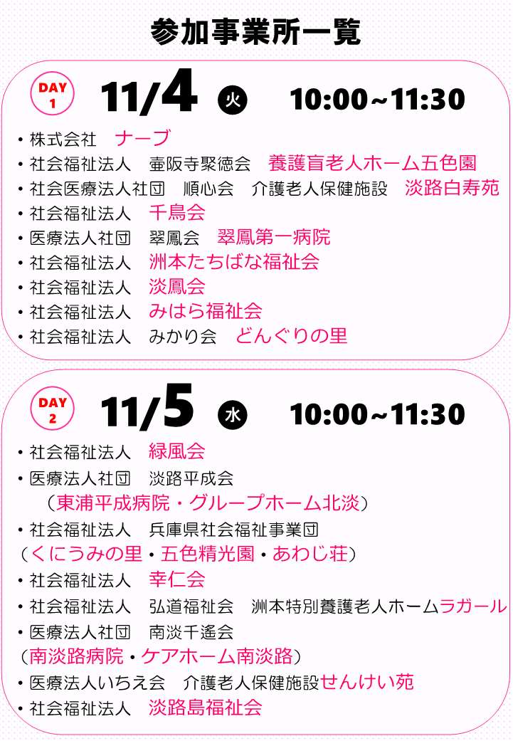 洲本所11/4・5事業所一覧