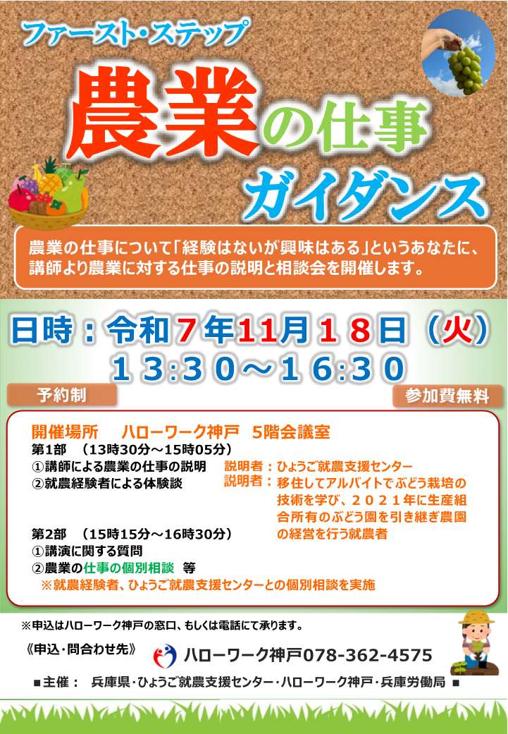 農業の仕事ガイダンス