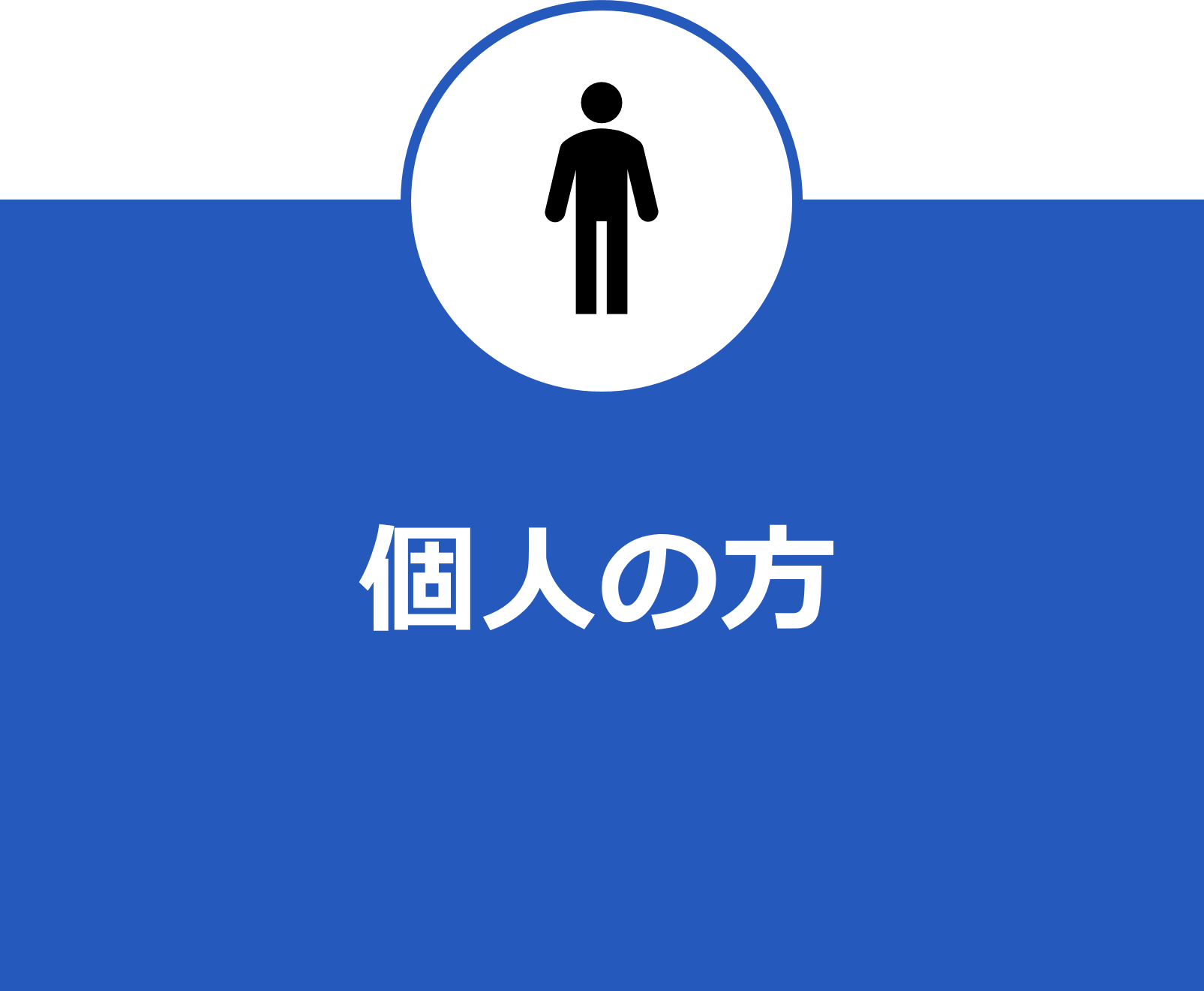 個人の方（選択）