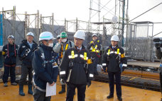 白石局長が建設工事現場の安全パトロールを実施しました
