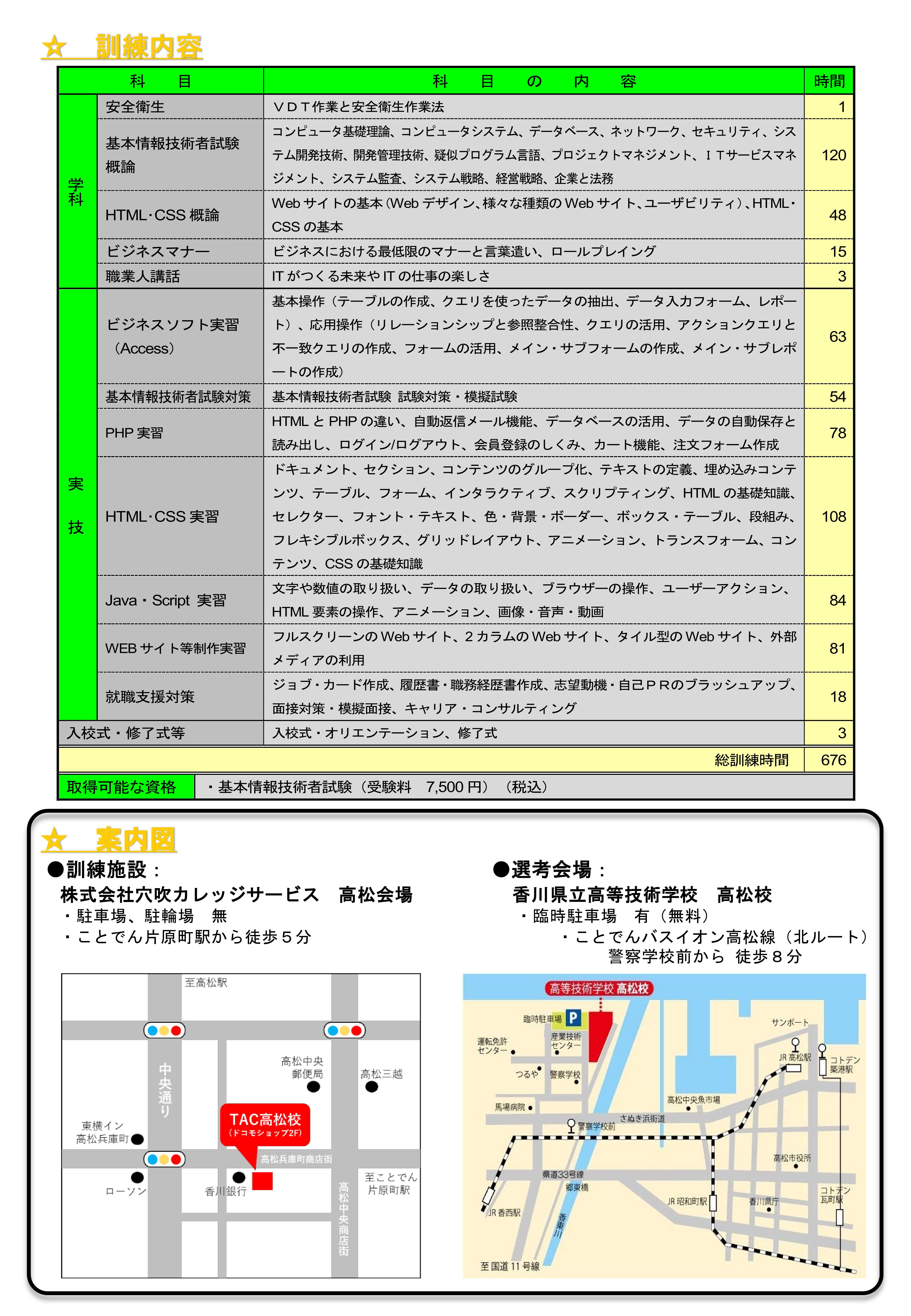 訓練リーフレット2