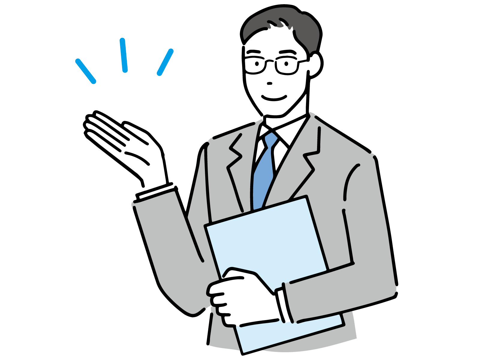 自信を持って面接に臨む人