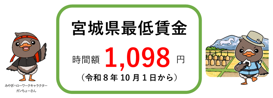 宮城県最低賃金