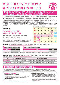 年休取得促進リーフレット 裏