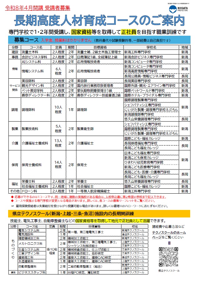 R8長期高度人材育成コース