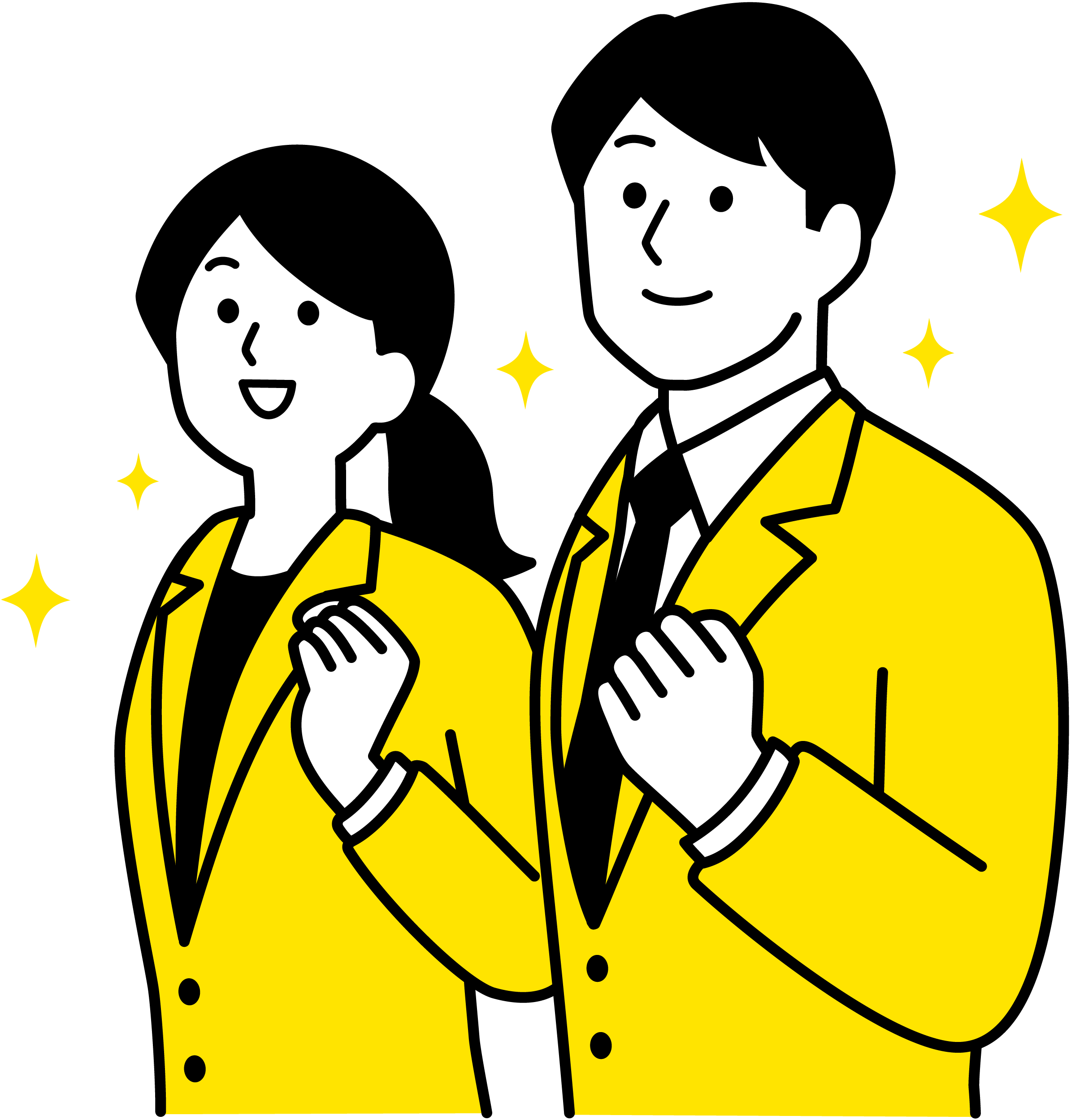前向きに働く若手社員のイメージ