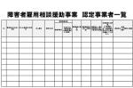 認定事業者一覧