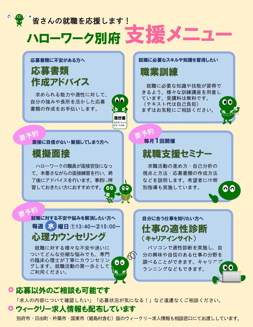 支援メニュー