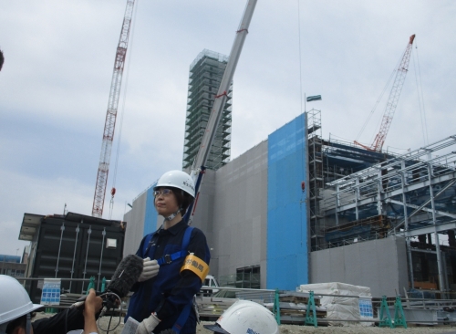 岡山労働局長が建設現場パトロールを実施しました