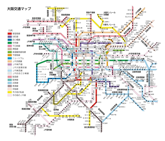 大阪交通マップ