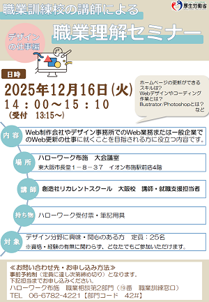 12/16　ハローワーク布施　職業理解セミナー
