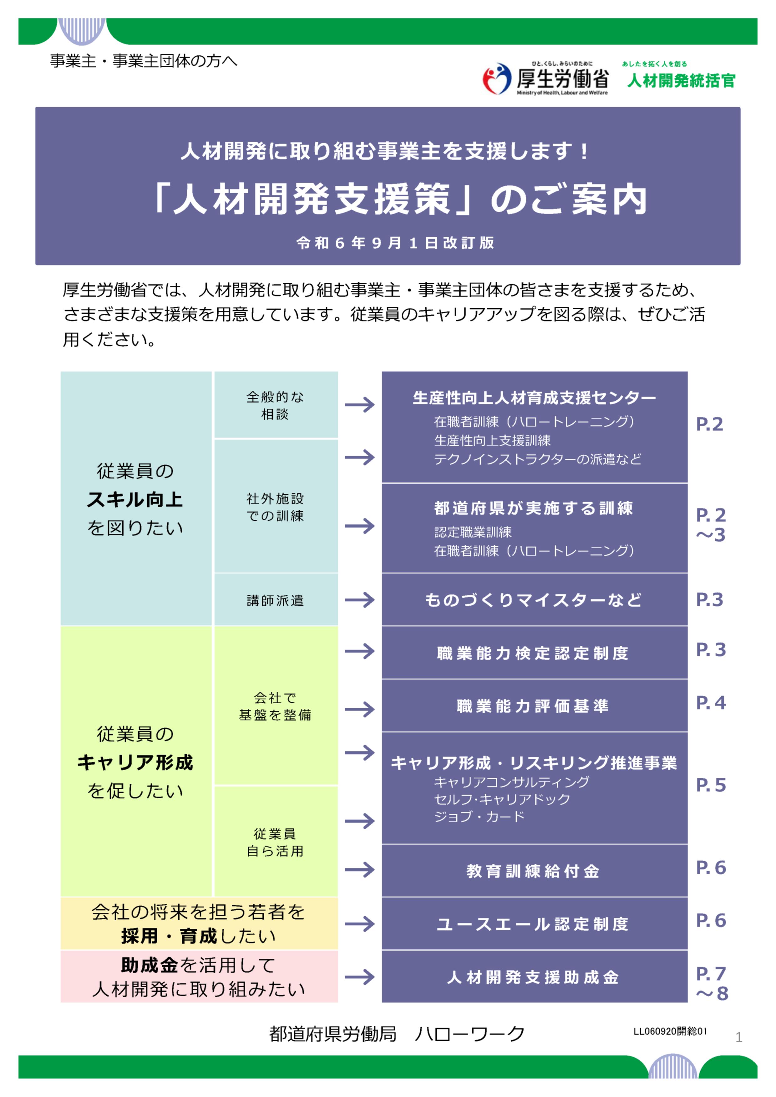 ～11月は人材開発促進月間です～