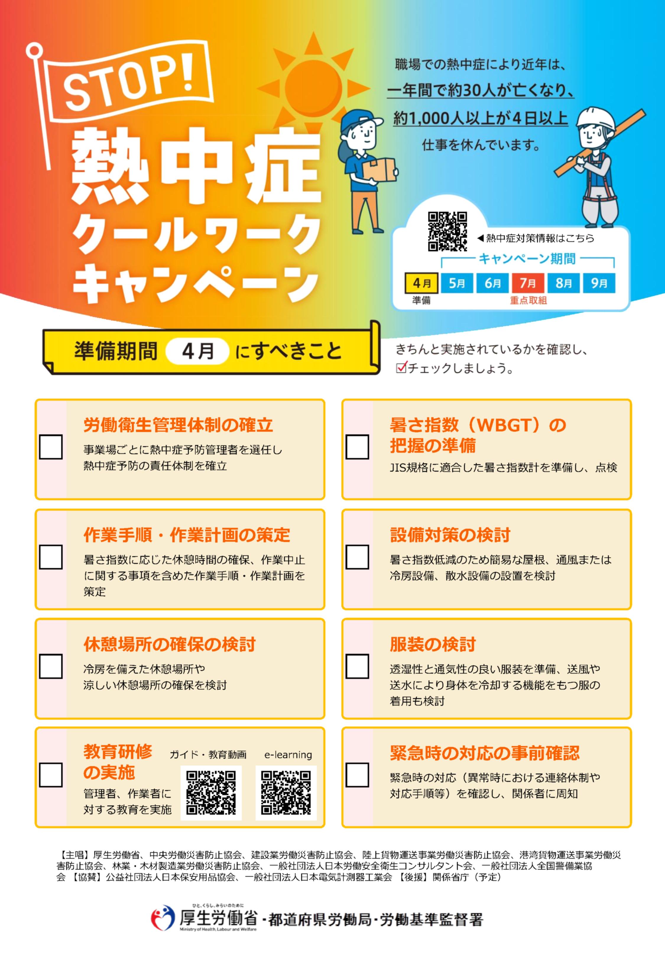 熱中症クールワークキャンペーン