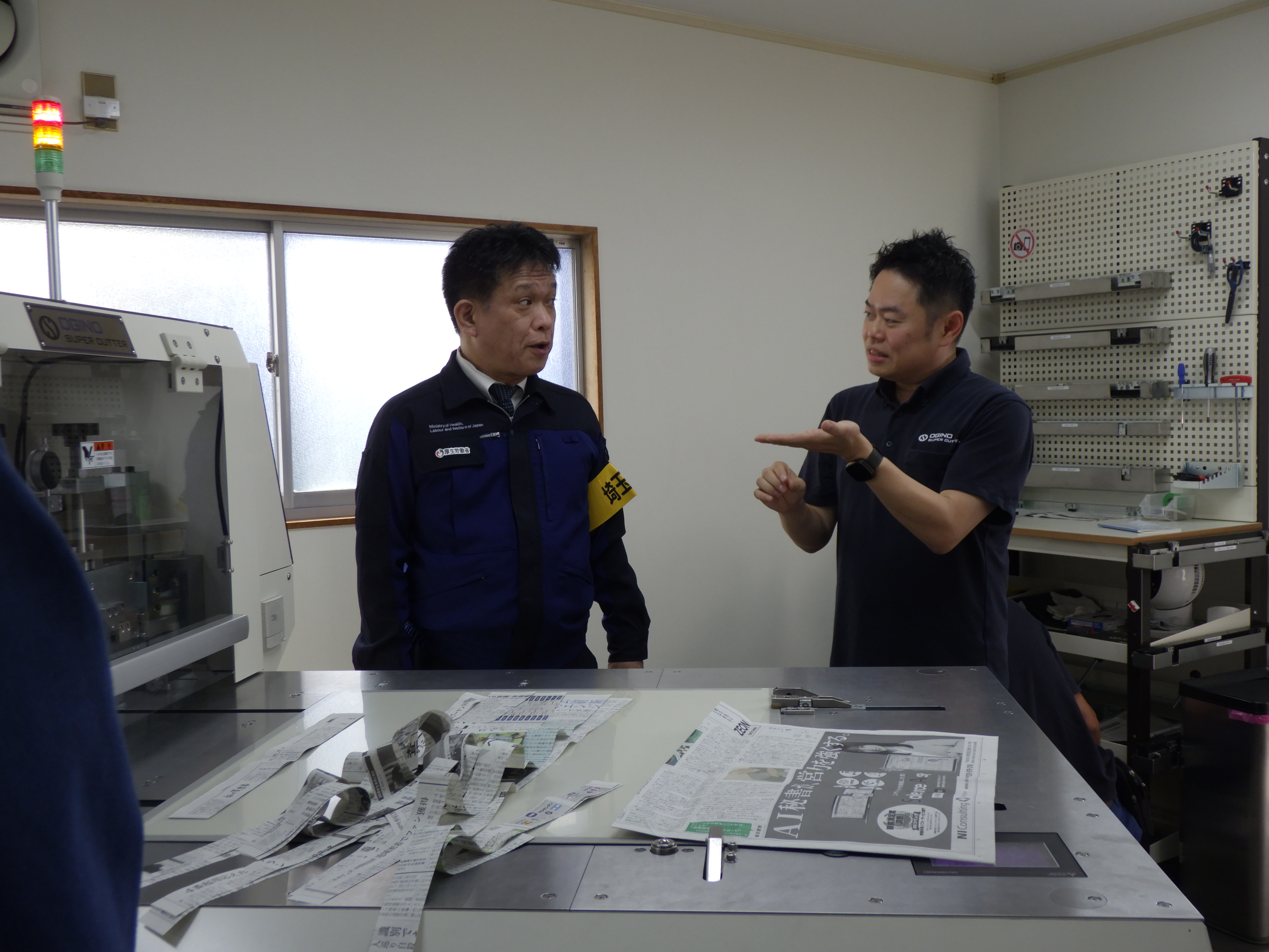埼玉労働局長が全国労働衛生週間に工場パトロールを実施しました