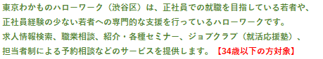 東京わかものハローワーク 東京ハローワーク