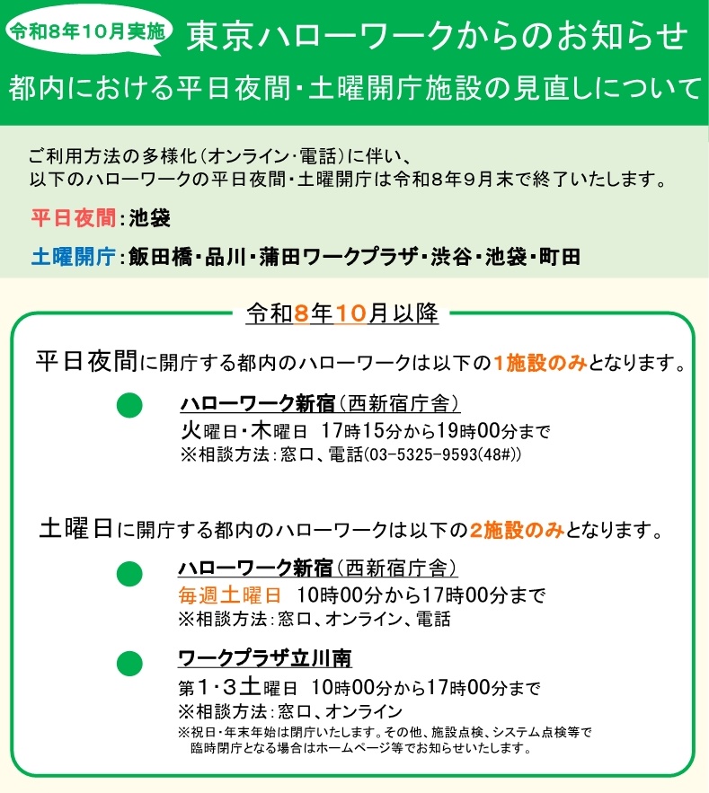 土曜開庁