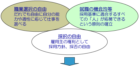 公正な採用選考の解説図