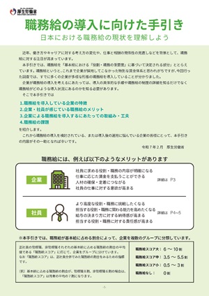 手引き・職務給の導入について（クリックでダウンロードできます）