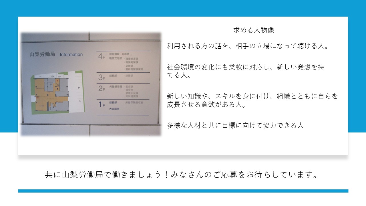 求める人物像